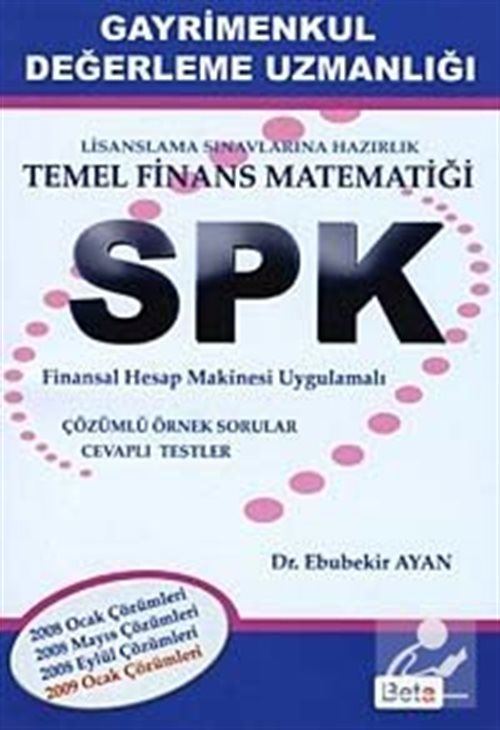 SPK Gayrimenkul Değerleme Uzmanlığı Temel Finans Matematiği