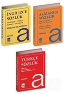 Almanca İngilizce Türkçe Sözlükler (3 Kitap Set Biala Kapak)