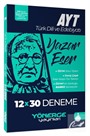 2023 YKS AYT Türk Dili ve Edebiyatı Yazar Eser 12x30 Deneme