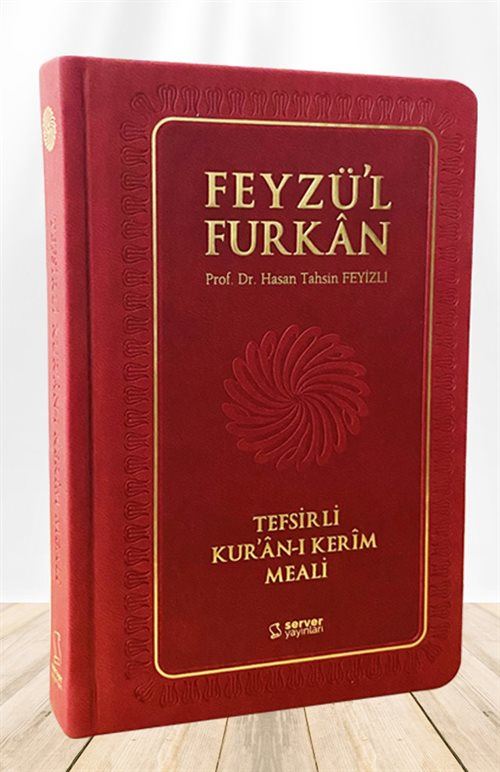 Feyzü'l Furkan Tefsirli Kur'an-ı Kerim Meali Metinsiz (Cep Boy-Ciltli) Bordo Kod:619