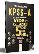 KPSS A Grubu ÖSYM Formatında Video Çözümlü 5 Deneme