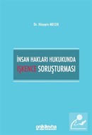 İnsan Hakları Hukukunda İşkence Soruşturması